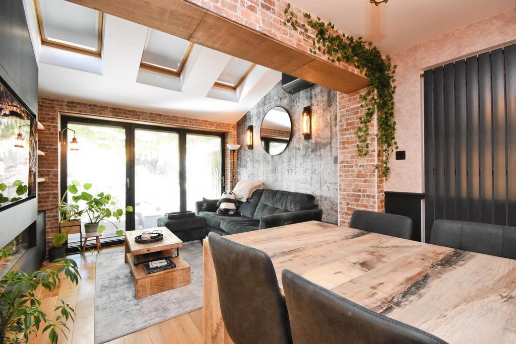 Open-plan living area, open plan living