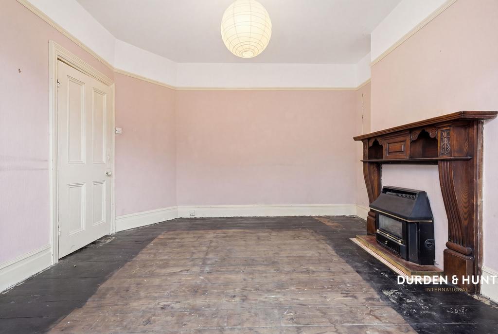 Reception room, fireplace