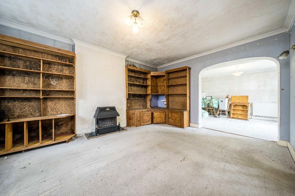 Study, fireplace