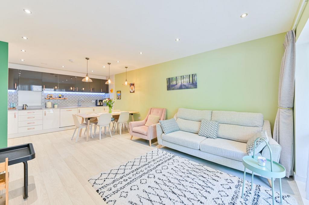 Open-plan living area, open plan living