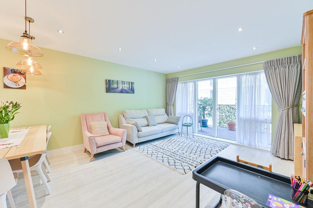 Open-plan living area, open plan living