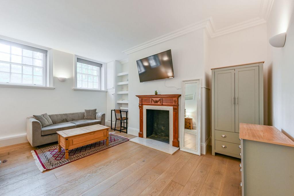Living room, fireplace