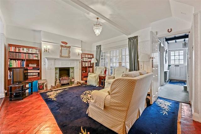 Living room, fireplace
