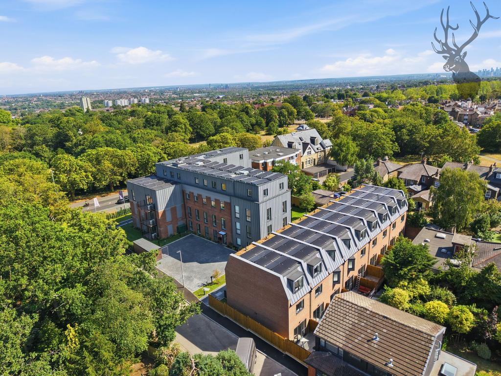 Aerial view, land