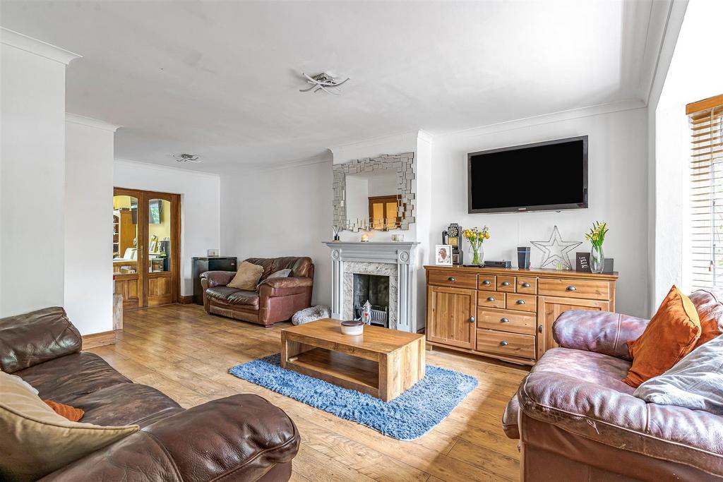 Living room, fireplace