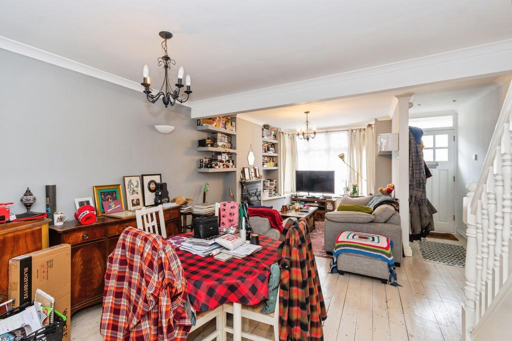 Open-plan living area, open plan living