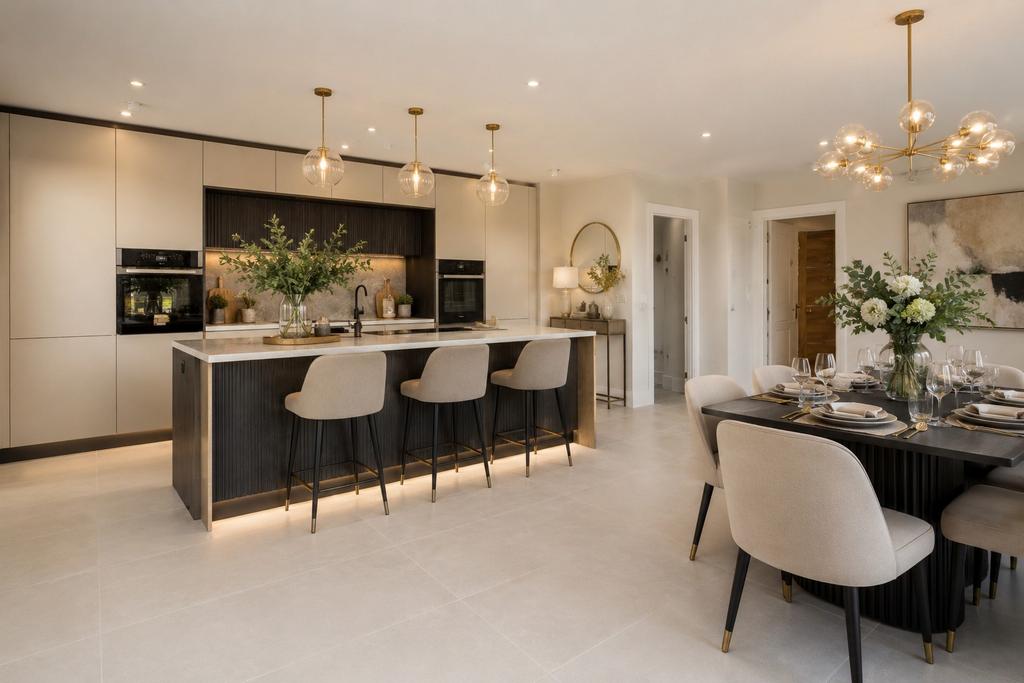 Open-plan living area, open plan living