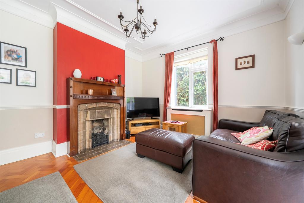 Living room, fireplace