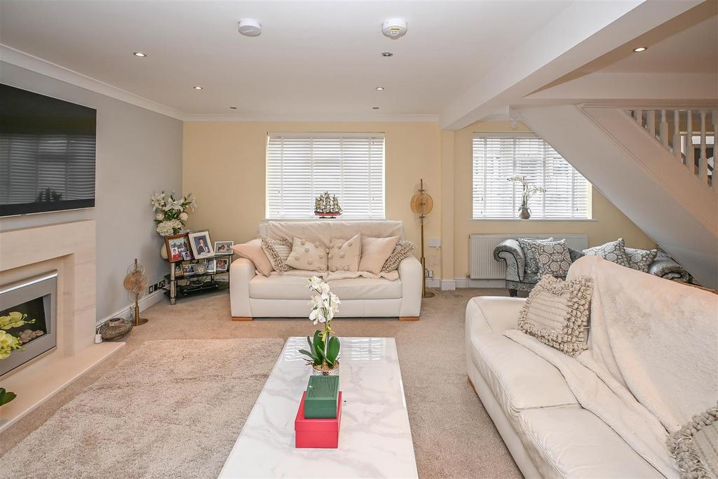 Living room, fireplace