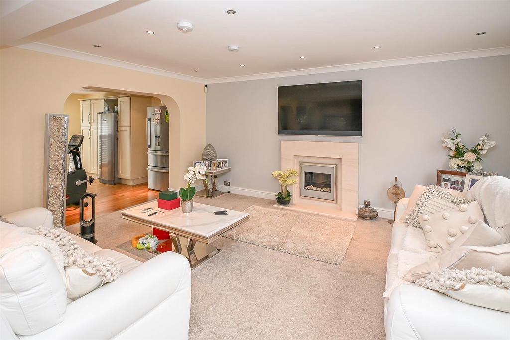 Living room, fireplace