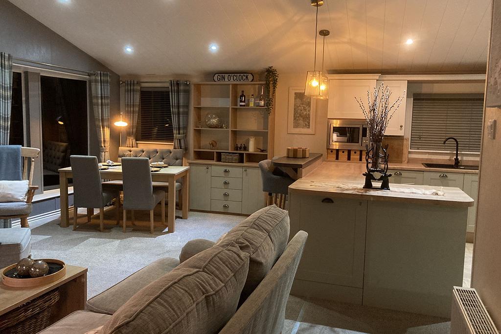 Open-plan living area, open plan living