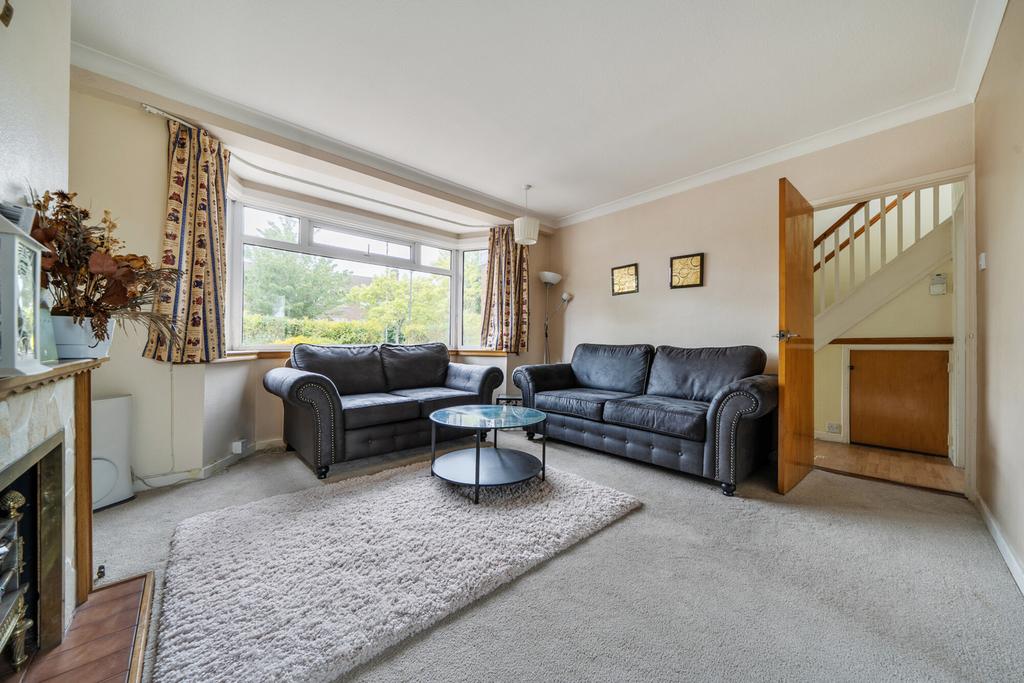 Living room, fireplace
