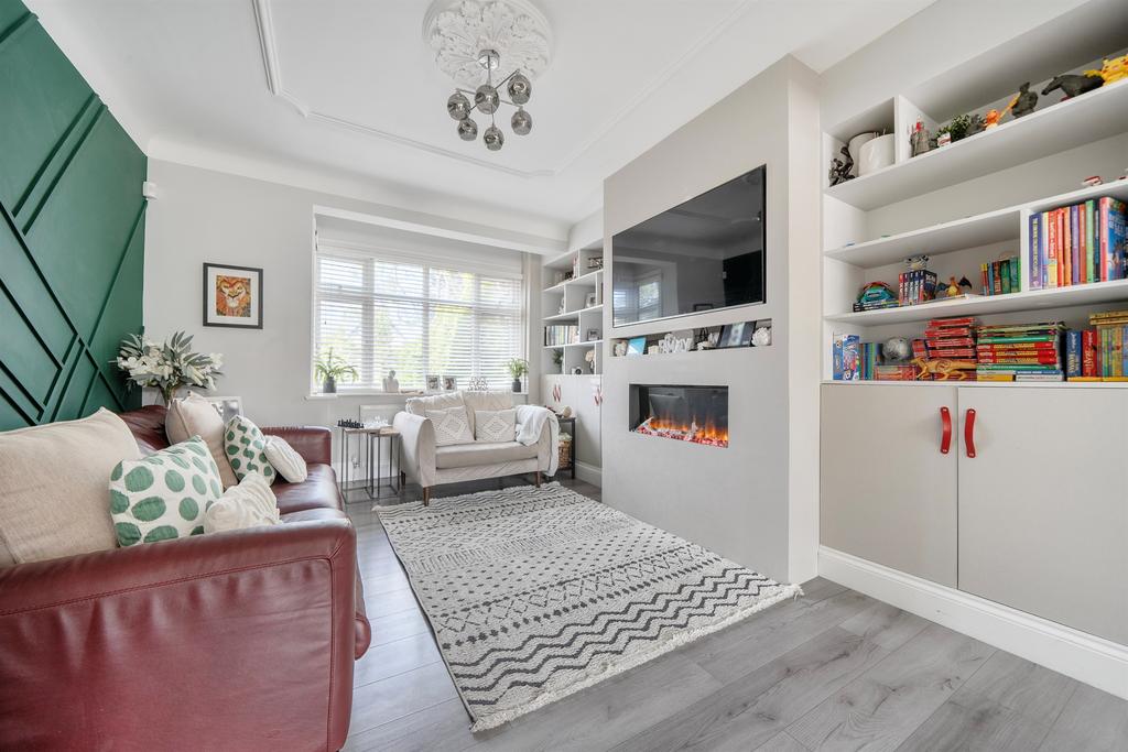 Living room, fireplace