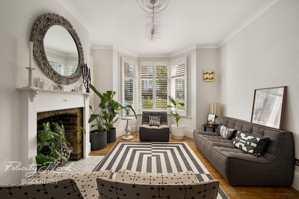 Living room, fireplace