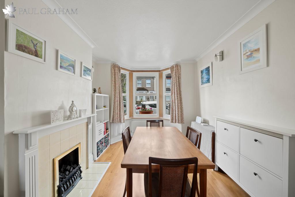 Dining room, fireplace