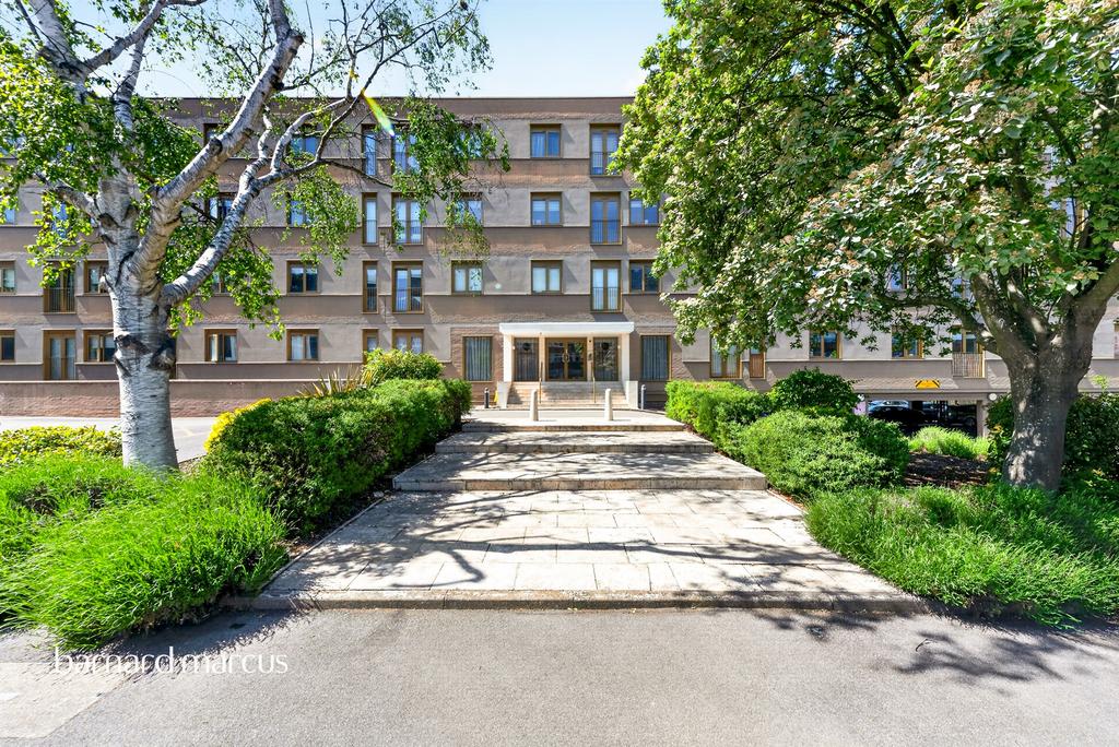 Apartment building facade, block of apartments