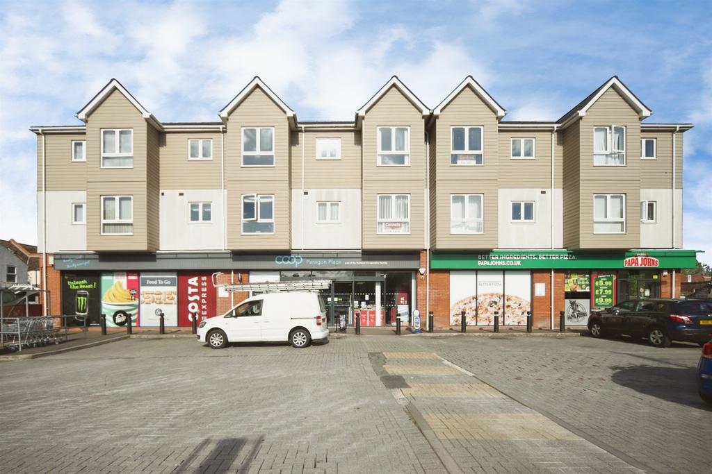 Apartment building facade, block of apartments