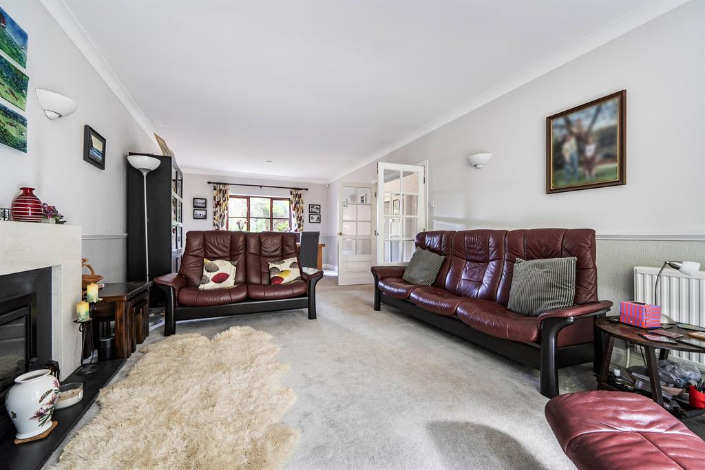 Living room, fireplace