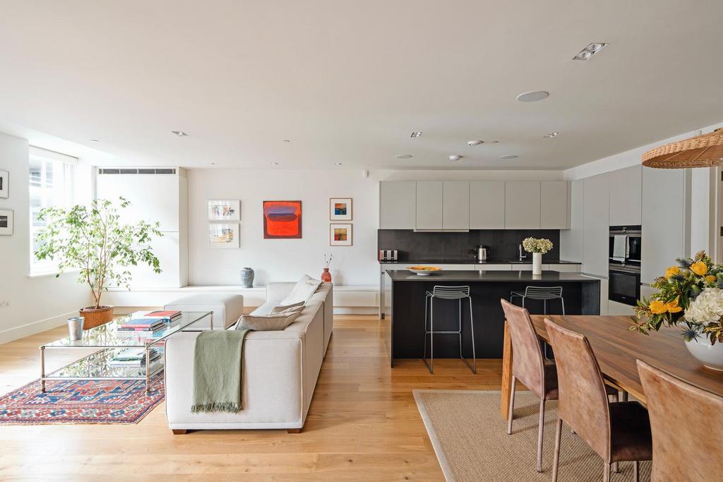 Open-plan living area, open plan living