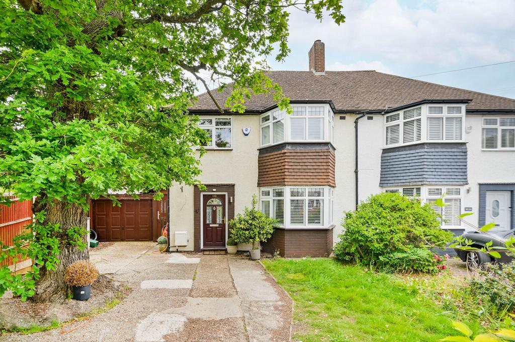 Detached house exterior, garage