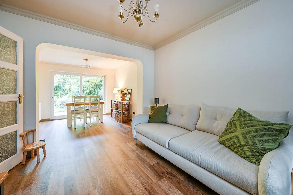 Open-plan living area, open plan living