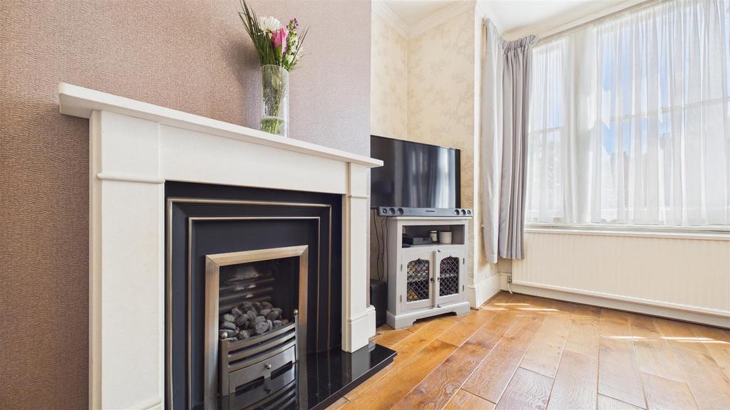 Living room, fireplace