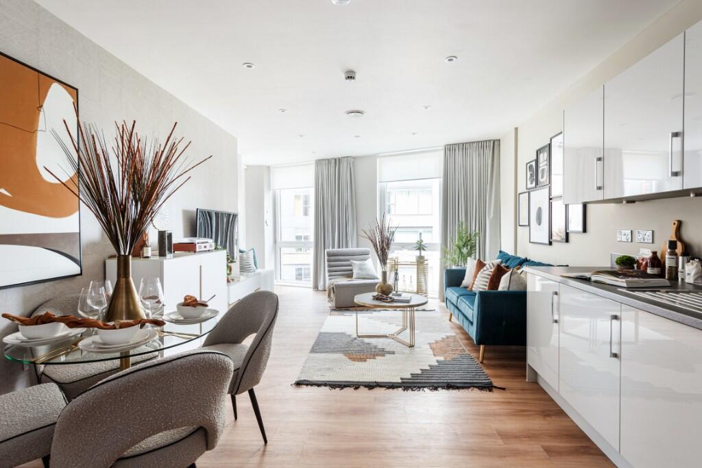 Open-plan living area, open plan living