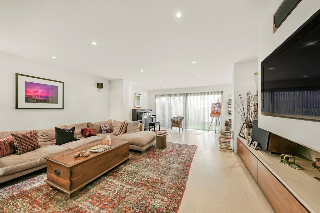 Open-plan living area, open plan living