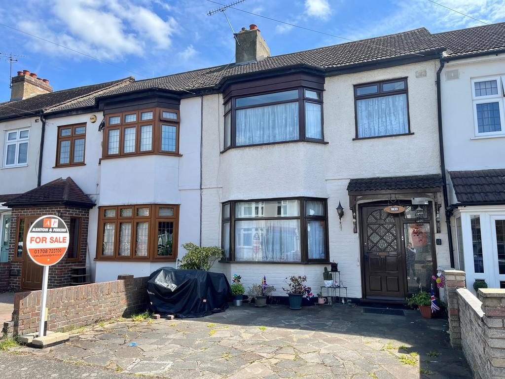 Semi-detached house exterior, driveway