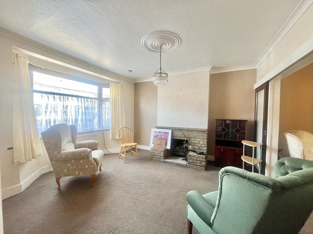 Living room, fireplace