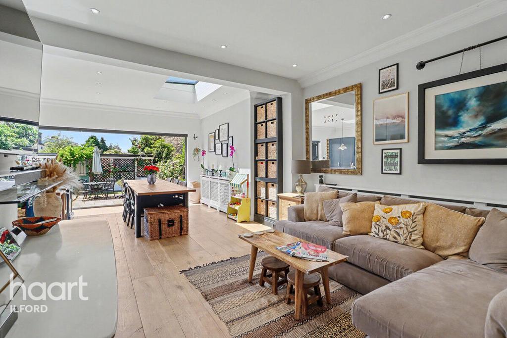 Open-plan living area, open plan living