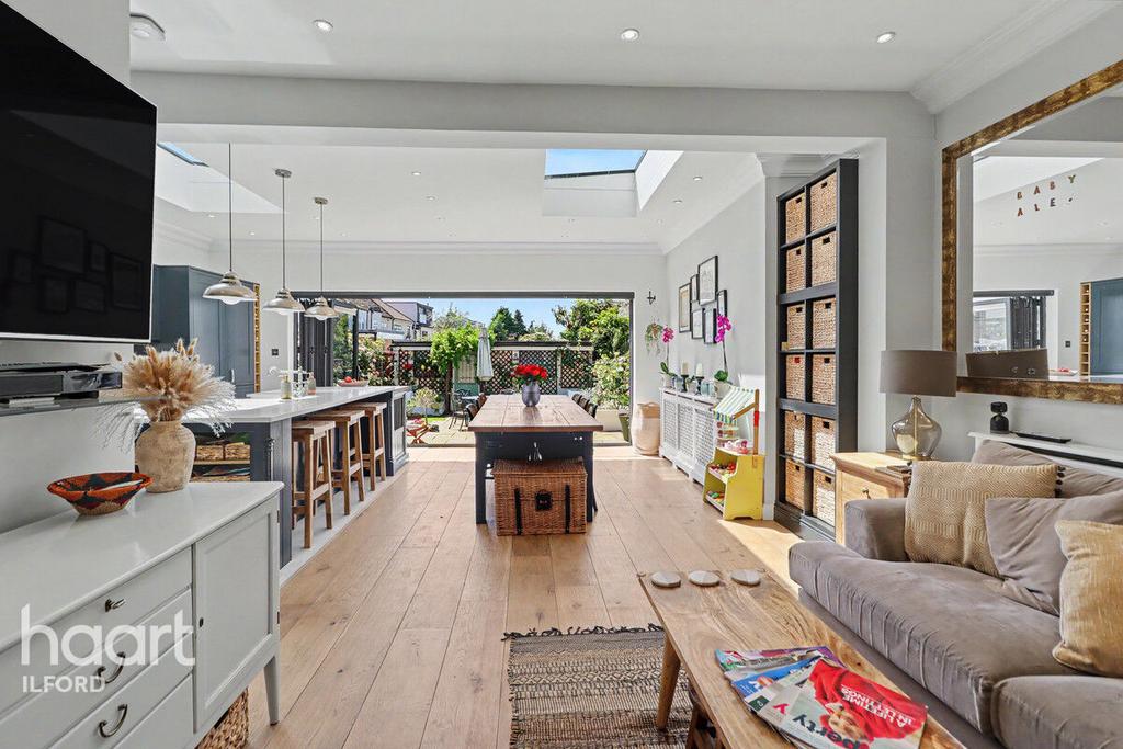 Open-plan living area, open plan living