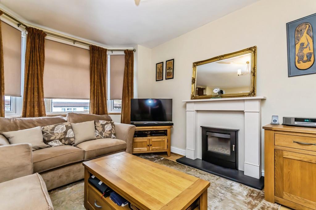 Living room, fireplace