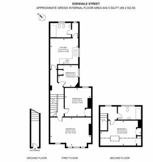 3 bedroom maisonette to rent, Edenvale Street, London SW6