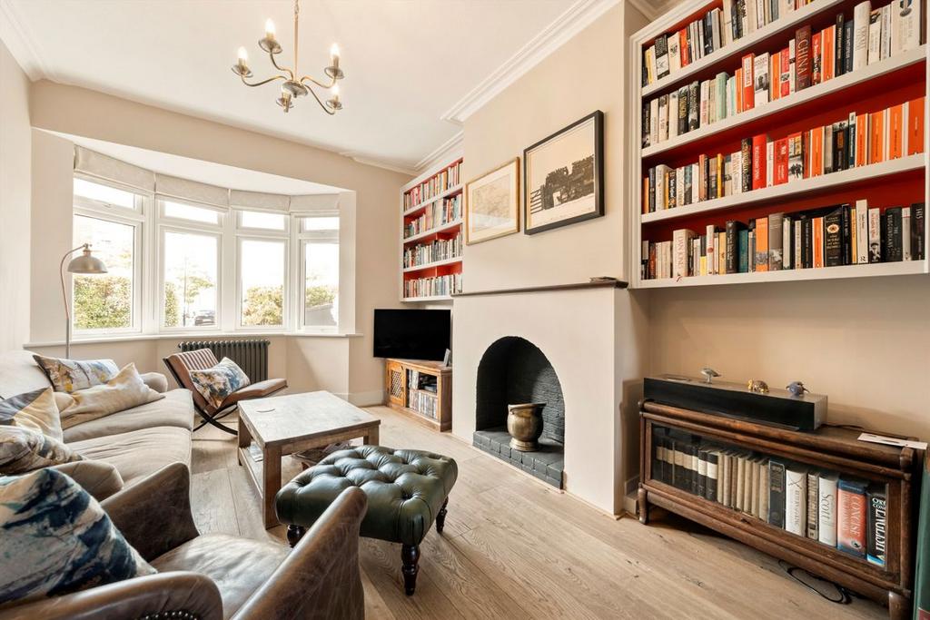 Living room, fireplace