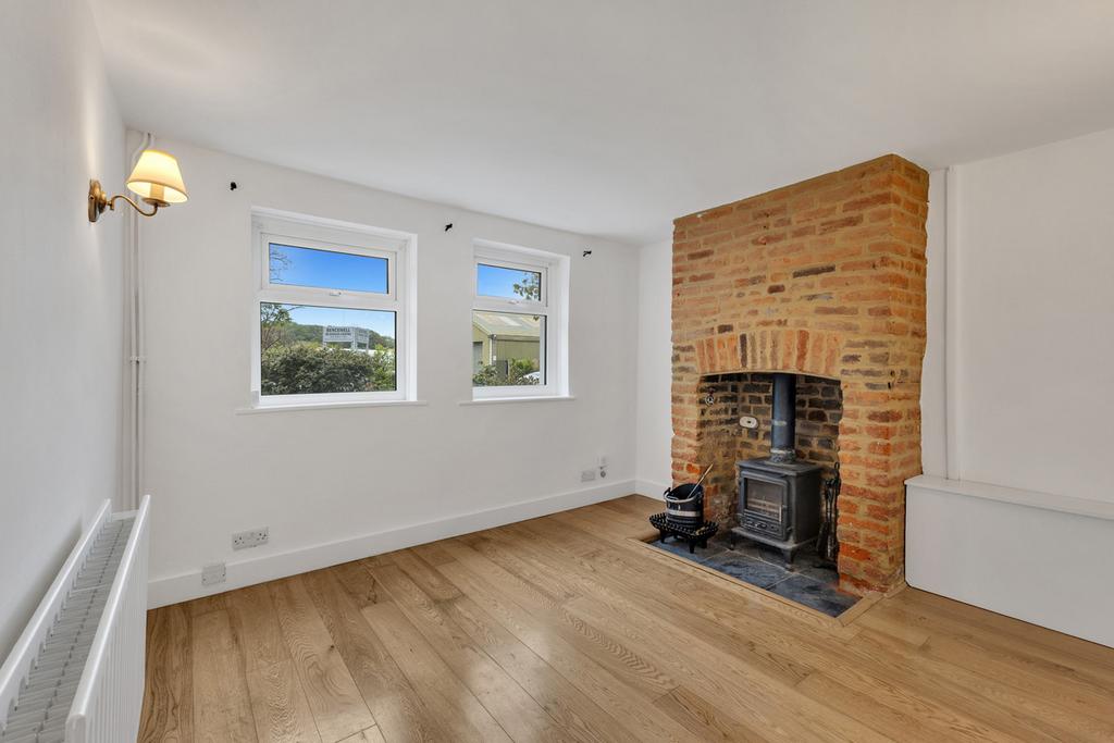 Living room, fireplace