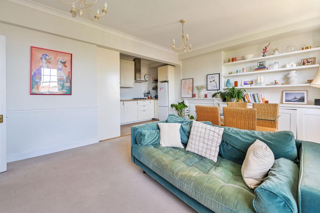 Open-plan living area, open plan living