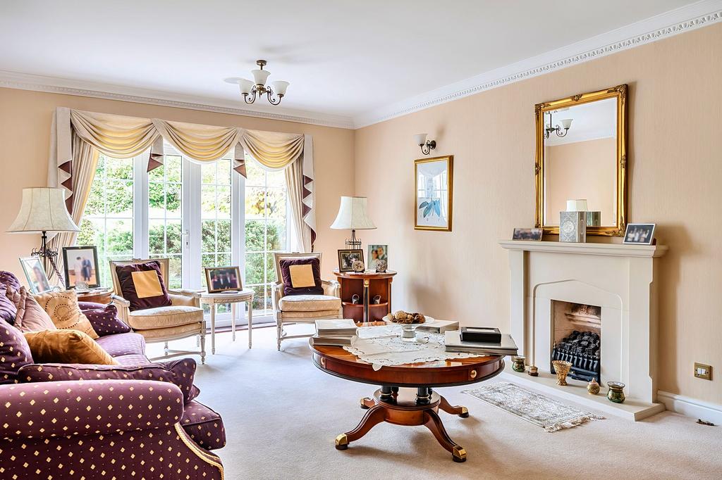 Living room, fireplace