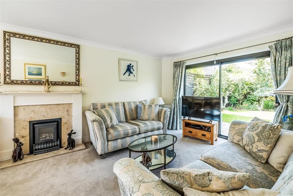 Living room, fireplace
