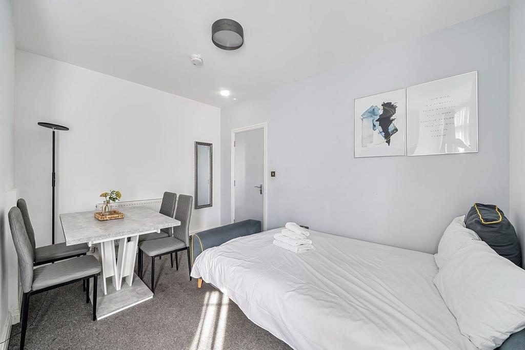 Studio apartment interior, studio
