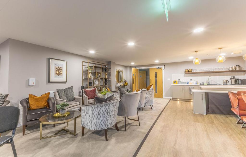 Open-plan living area, open plan living