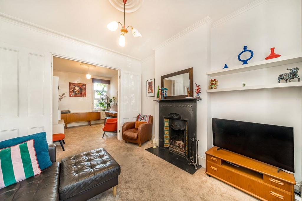 Living room, fireplace