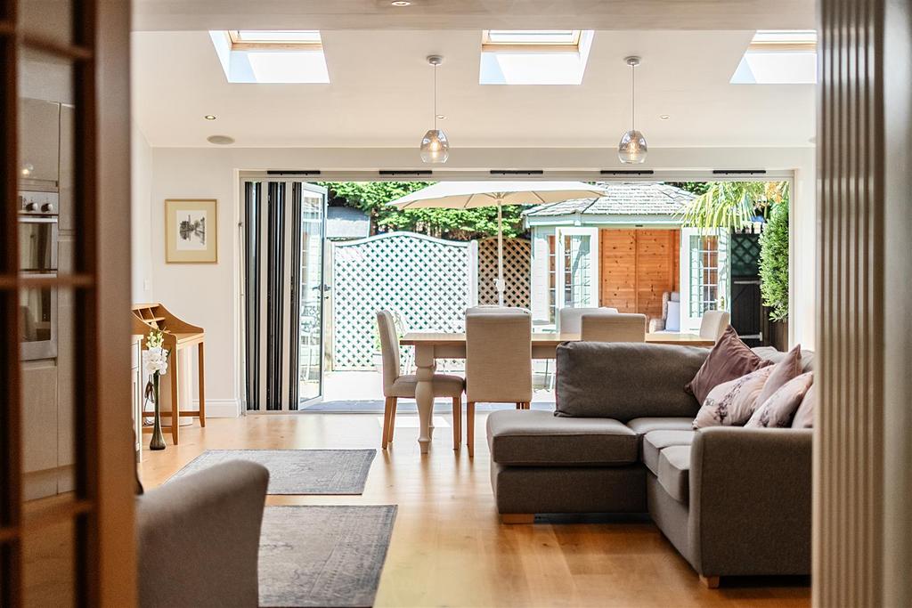 Open-plan living area, open plan living