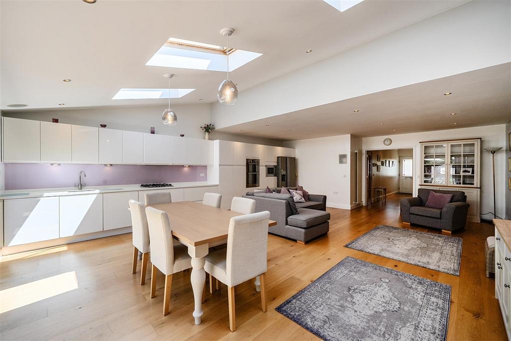 Open-plan living area, open plan living
