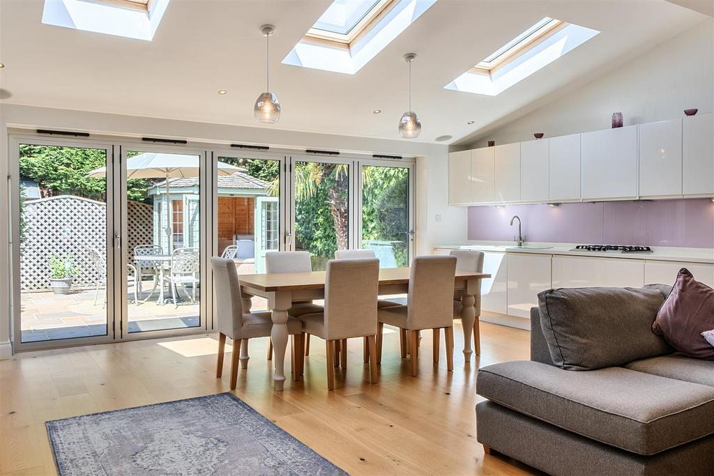 Open-plan living area, open plan living