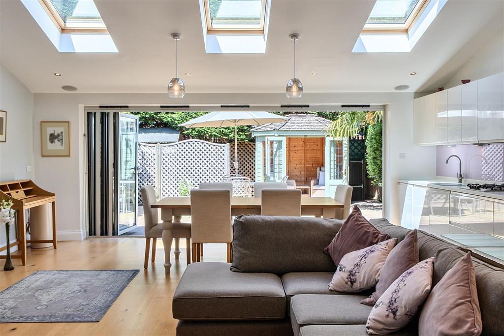 Open-plan living area, open plan living