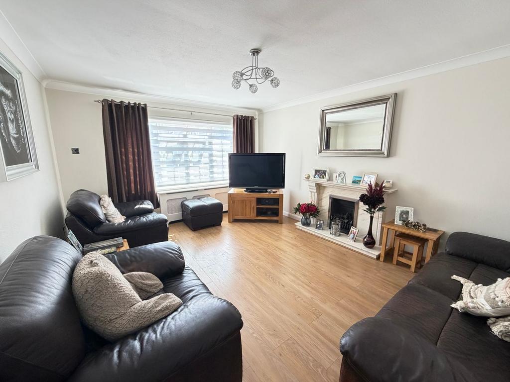 Living room, fireplace