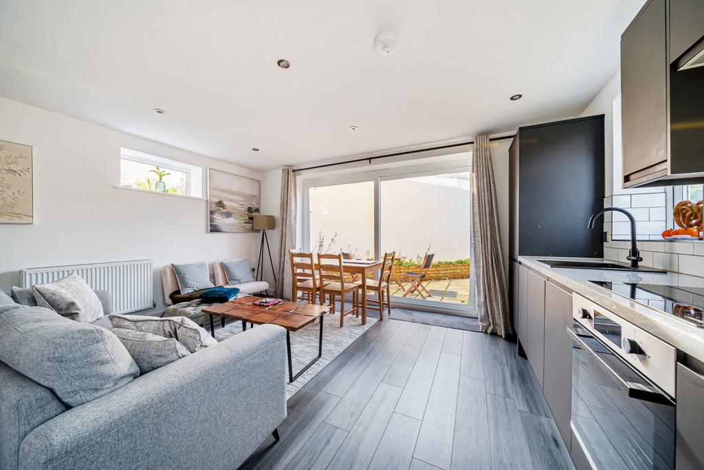 Open-plan living area, open plan living