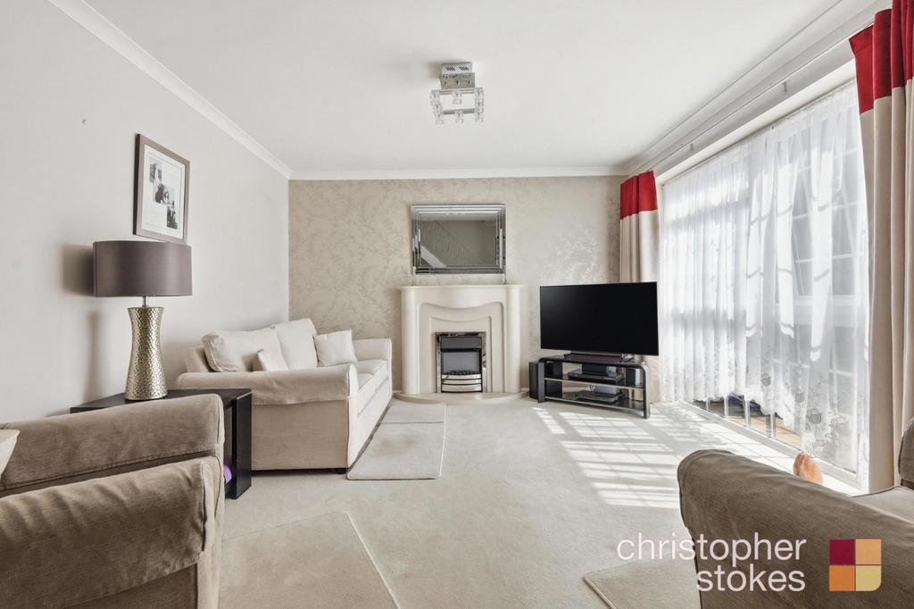 Living room, fireplace