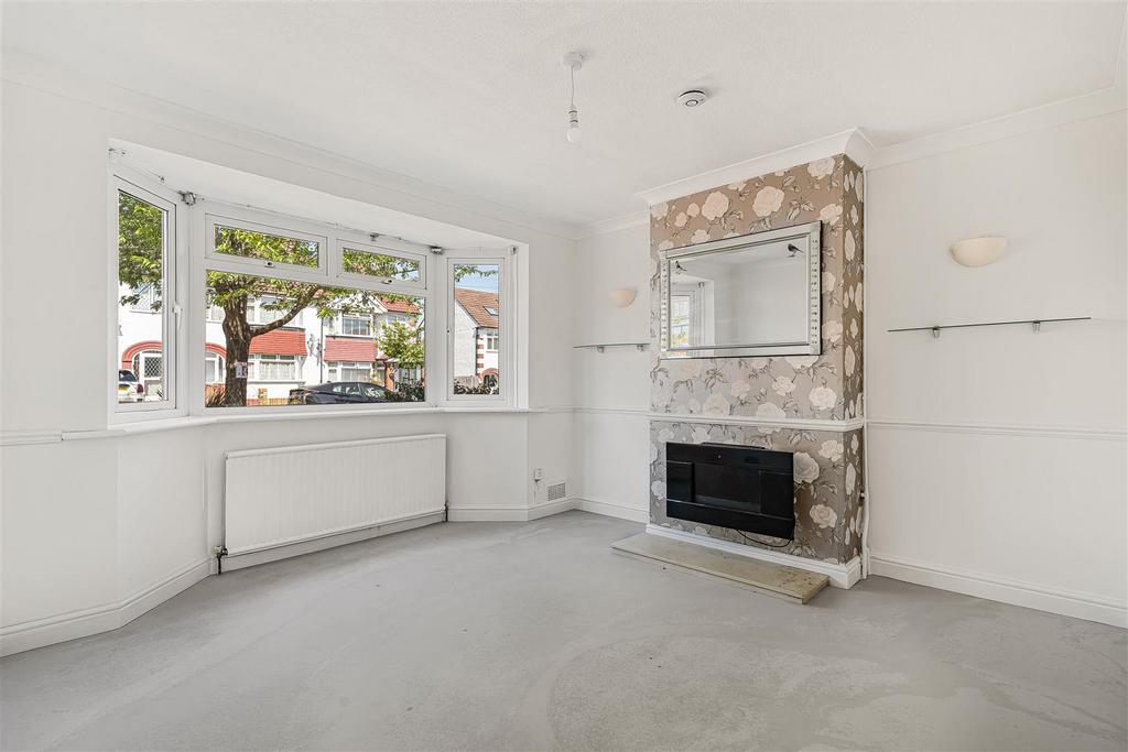 Living room, fireplace